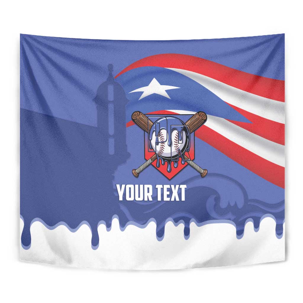 Puerto Rico 2026 Baseball Custom Tapestry Go Puerto Rican El Morro Drip Style