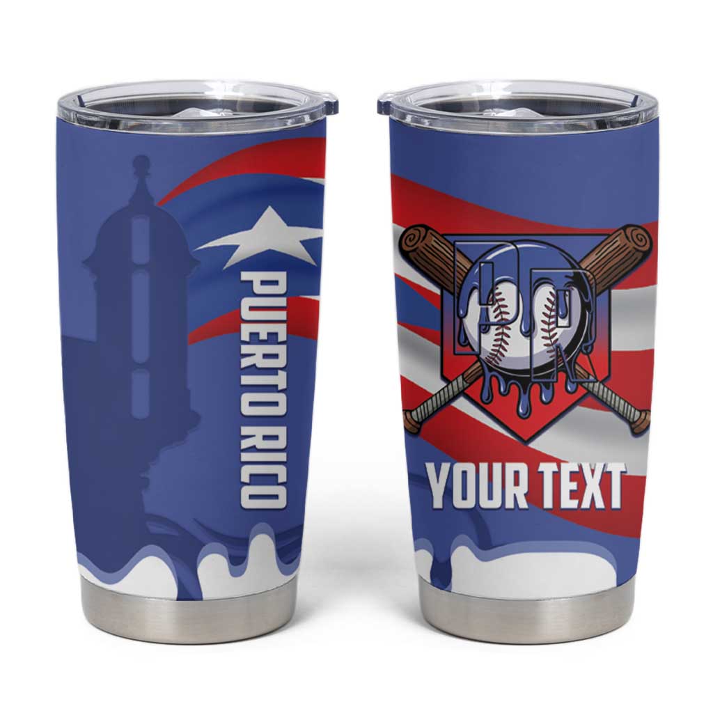 Puerto Rico 2026 Baseball Custom Tumbler Cup Go Puerto Rican El Morro Drip Style