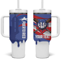 Puerto Rico 2026 Baseball Custom Tumbler With Handle Go Puerto Rican El Morro Drip Style