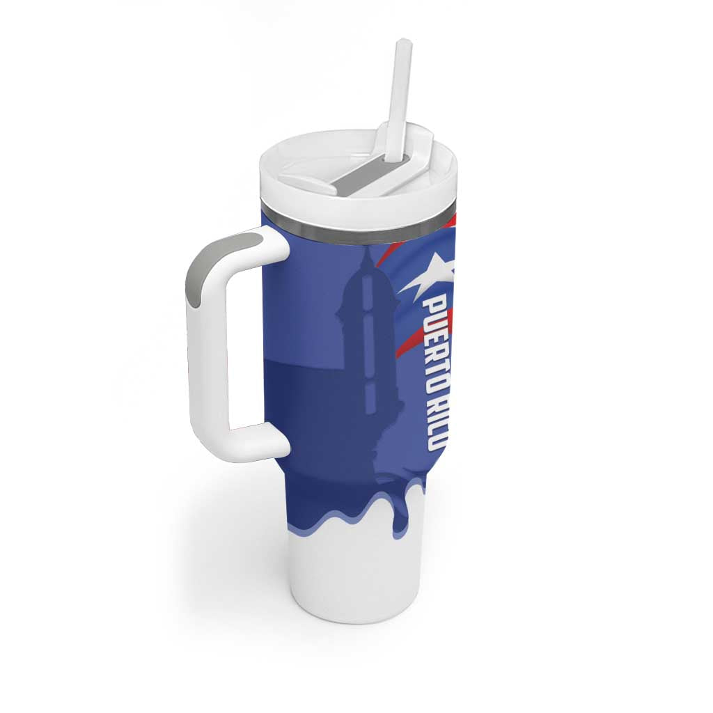 Puerto Rico 2026 Baseball Custom Tumbler With Handle Go Puerto Rican El Morro Drip Style