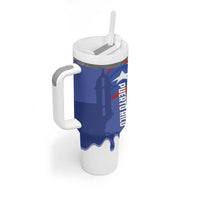 Puerto Rico 2026 Baseball Custom Tumbler With Handle Go Puerto Rican El Morro Drip Style