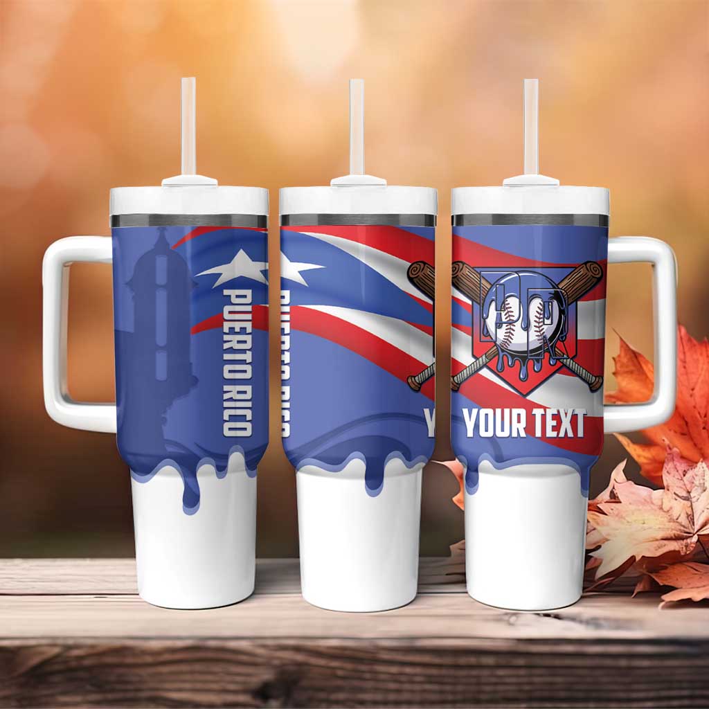 Puerto Rico 2026 Baseball Custom Tumbler With Handle Go Puerto Rican El Morro Drip Style