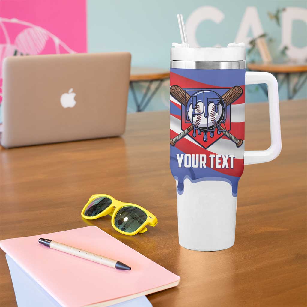 Puerto Rico 2026 Baseball Custom Tumbler With Handle Go Puerto Rican El Morro Drip Style