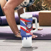 Puerto Rico 2026 Baseball Custom Tumbler With Handle Go Puerto Rican El Morro Drip Style