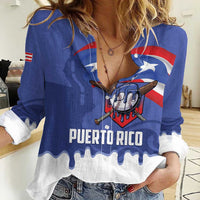 Puerto Rico 2026 Baseball Custom Women Casual Shirt Go Puerto Rican El Morro Drip Style