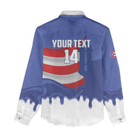 Puerto Rico 2026 Baseball Custom Women Casual Shirt Go Puerto Rican El Morro Drip Style