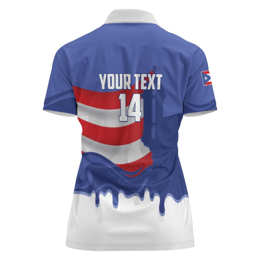 Puerto Rico 2026 Baseball Custom Women Polo Shirt Go Puerto Rican El Morro Drip Style