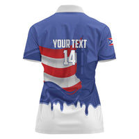 Puerto Rico 2026 Baseball Custom Women Polo Shirt Go Puerto Rican El Morro Drip Style