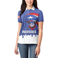 Puerto Rico 2026 Baseball Custom Women Polo Shirt Go Puerto Rican El Morro Drip Style
