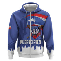 Puerto Rico 2026 Baseball Custom Zip Hoodie Go Puerto Rican El Morro Drip Style