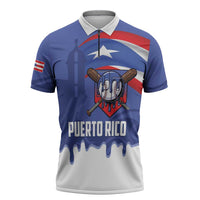 Puerto Rico 2026 Baseball Custom Zipper Polo Shirt Go Puerto Rican El Morro Drip Style