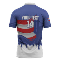 Puerto Rico 2026 Baseball Custom Zipper Polo Shirt Go Puerto Rican El Morro Drip Style