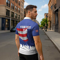 Puerto Rico 2026 Baseball Custom Zipper Polo Shirt Go Puerto Rican El Morro Drip Style
