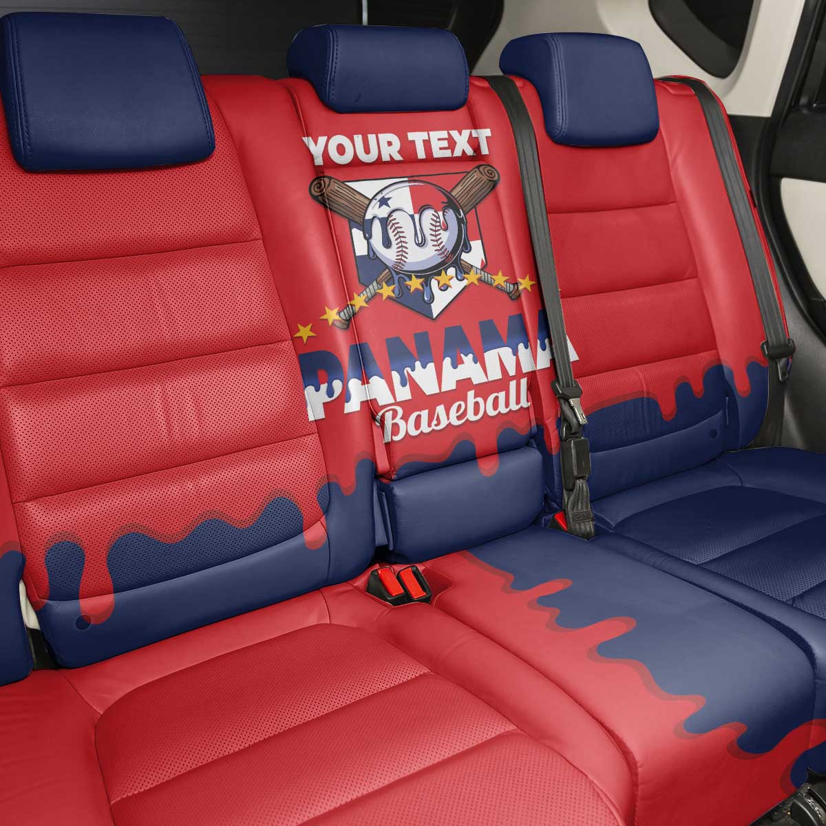 Panama 2026 Baseball Custom Back Car Seat Cover Go Champions Drip Style