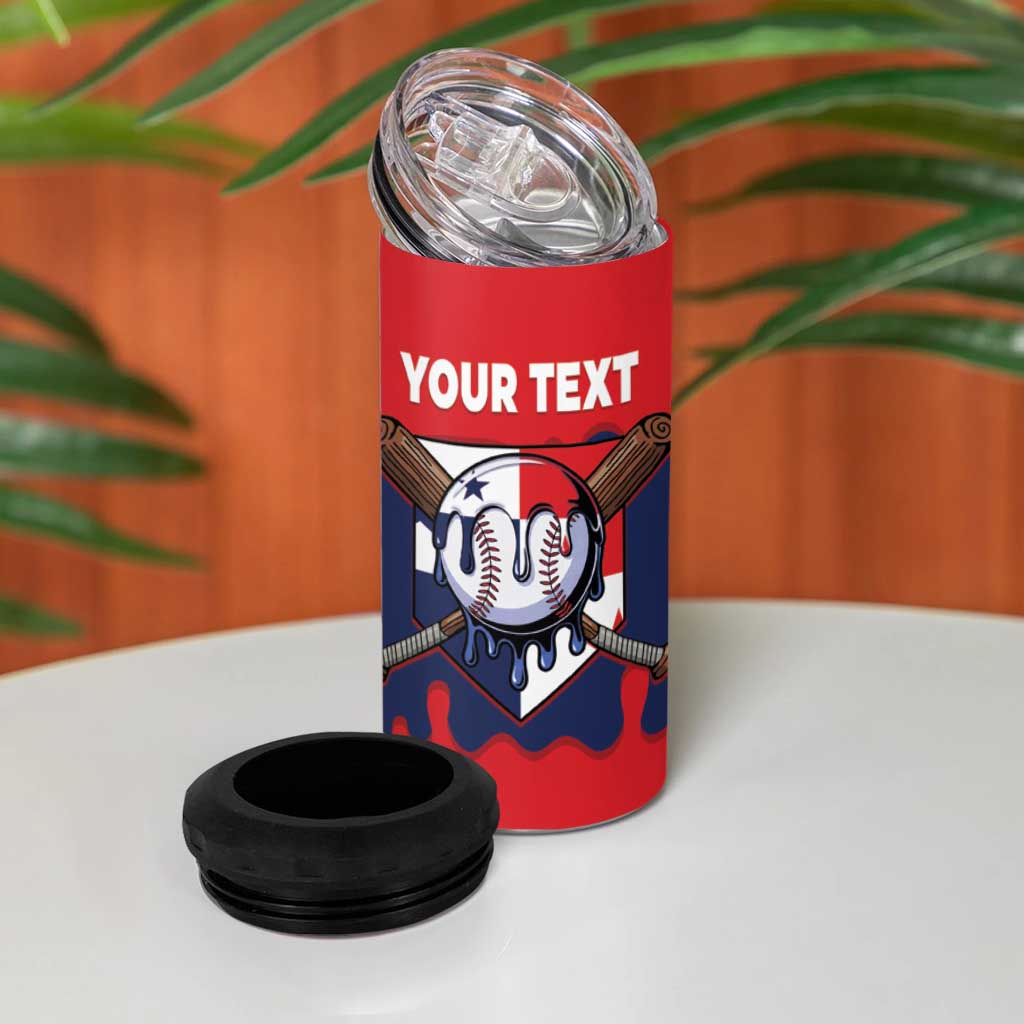 Panama 2026 Baseball Custom 4 in 1 Can Cooler Tumbler Go Champions Drip Style