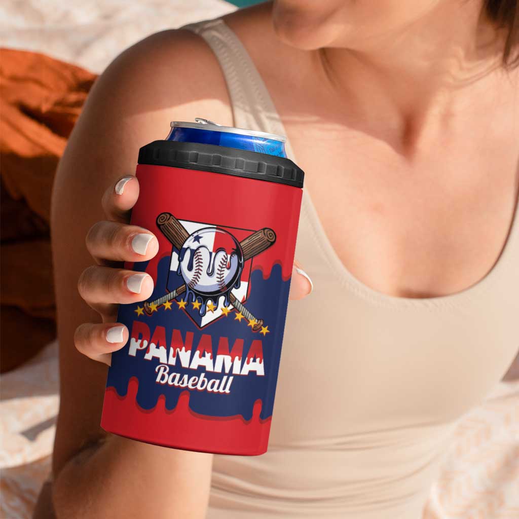 Panama 2026 Baseball Custom 4 in 1 Can Cooler Tumbler Go Champions Drip Style