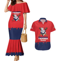 Panama 2026 Baseball Custom Couples Matching Mermaid Dress and Hawaiian Shirt Go Champions Drip Style
