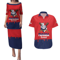 Panama 2026 Baseball Custom Couples Matching Puletasi and Hawaiian Shirt Go Champions Drip Style