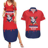 Panama 2026 Baseball Custom Couples Matching Summer Maxi Dress and Hawaiian Shirt Go Champions Drip Style