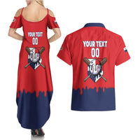 Panama 2026 Baseball Custom Couples Matching Summer Maxi Dress and Hawaiian Shirt Go Champions Drip Style