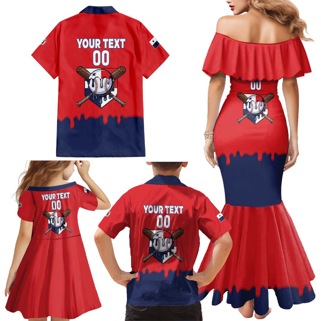 Panama 2026 Baseball Custom Family Matching Mermaid Dress and Hawaiian Shirt Go Champions Drip Style