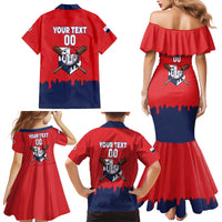 Panama 2026 Baseball Custom Family Matching Mermaid Dress and Hawaiian Shirt Go Champions Drip Style