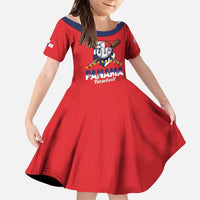 Panama 2026 Baseball Custom Family Matching Off Shoulder Maxi Dress and Hawaiian Shirt Go Champions Drip Style