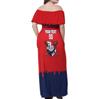 Panama 2026 Baseball Custom Family Matching Off Shoulder Maxi Dress and Hawaiian Shirt Go Champions Drip Style