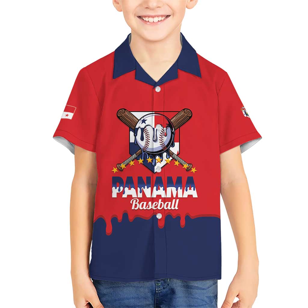 Panama 2026 Baseball Custom Family Matching Off Shoulder Maxi Dress and Hawaiian Shirt Go Champions Drip Style