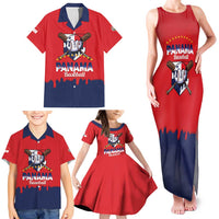 Panama 2026 Baseball Custom Family Matching Tank Maxi Dress and Hawaiian Shirt Go Champions Drip Style