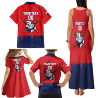 Panama 2026 Baseball Custom Family Matching Tank Maxi Dress and Hawaiian Shirt Go Champions Drip Style