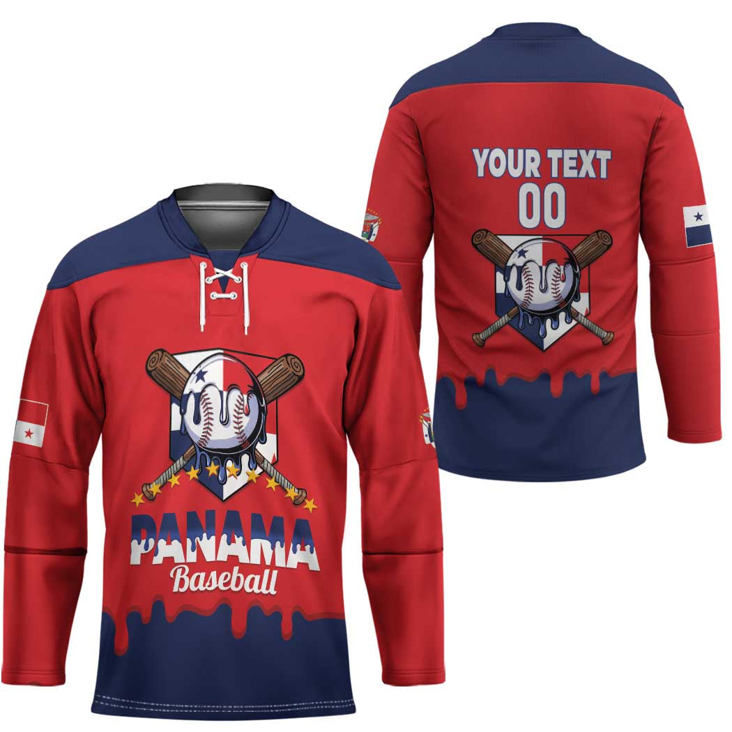 Panama 2026 Baseball Custom Hockey Jersey Go Champions Drip Style
