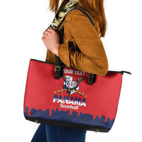 Panama 2026 Baseball Custom Leather Tote Bag Go Champions Drip Style