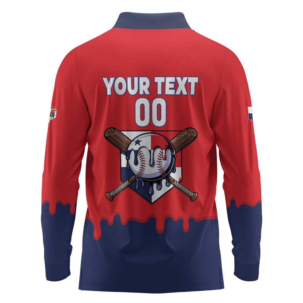 Panama 2026 Baseball Custom Long Sleeve Polo Shirt Go Champions Drip Style