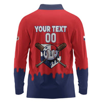 Panama 2026 Baseball Custom Long Sleeve Polo Shirt Go Champions Drip Style