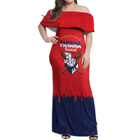 Panama 2026 Baseball Custom Off Shoulder Maxi Dress Go Champions Drip Style