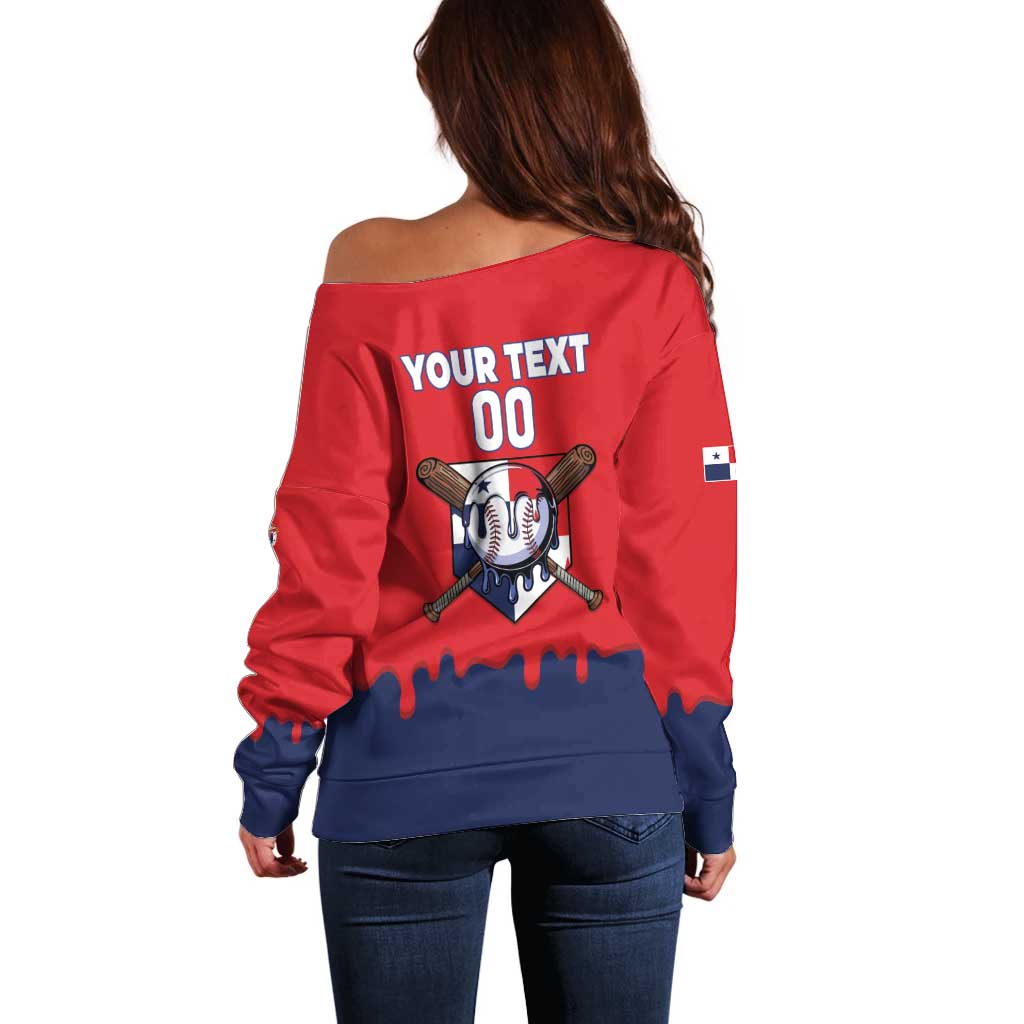 Panama 2026 Baseball Custom Off Shoulder Sweater Go Champions Drip Style