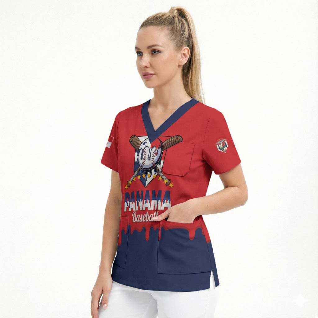 Panama 2026 Baseball Custom Scrub Top Go Champions Drip Style