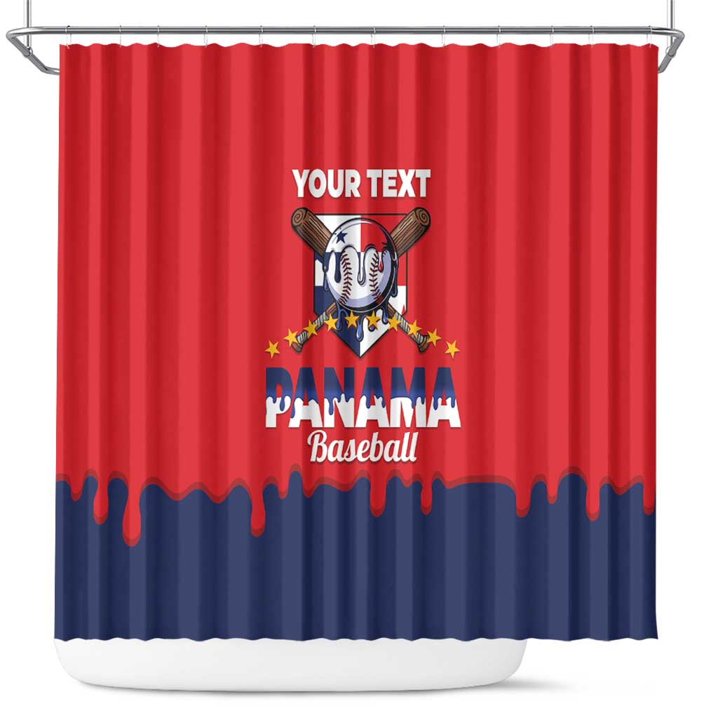 Panama 2026 Baseball Custom Shower Curtain Go Champions Drip Style