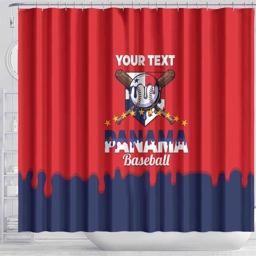 Panama 2026 Baseball Custom Shower Curtain Go Champions Drip Style