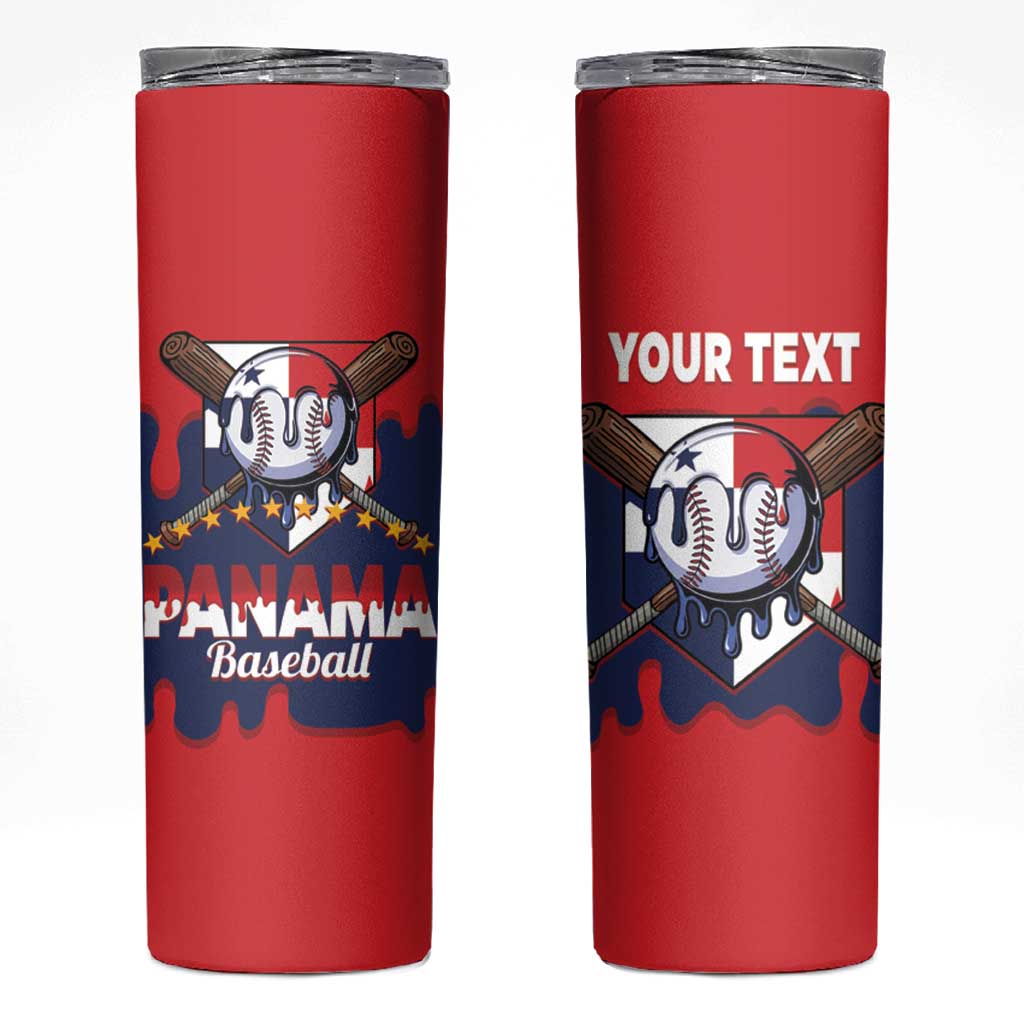 Panama 2026 Baseball Custom Skinny Tumbler Go Champions Drip Style