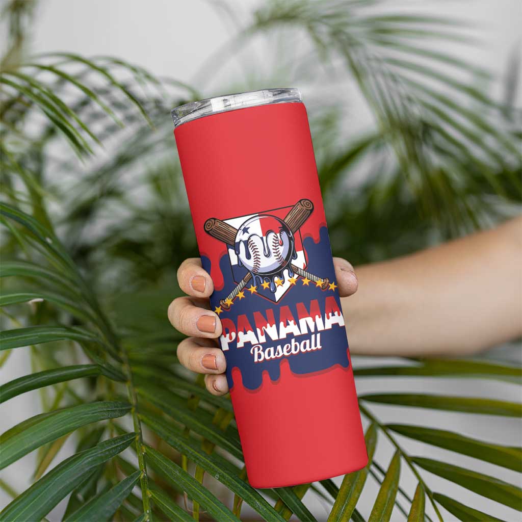Panama 2026 Baseball Custom Skinny Tumbler Go Champions Drip Style