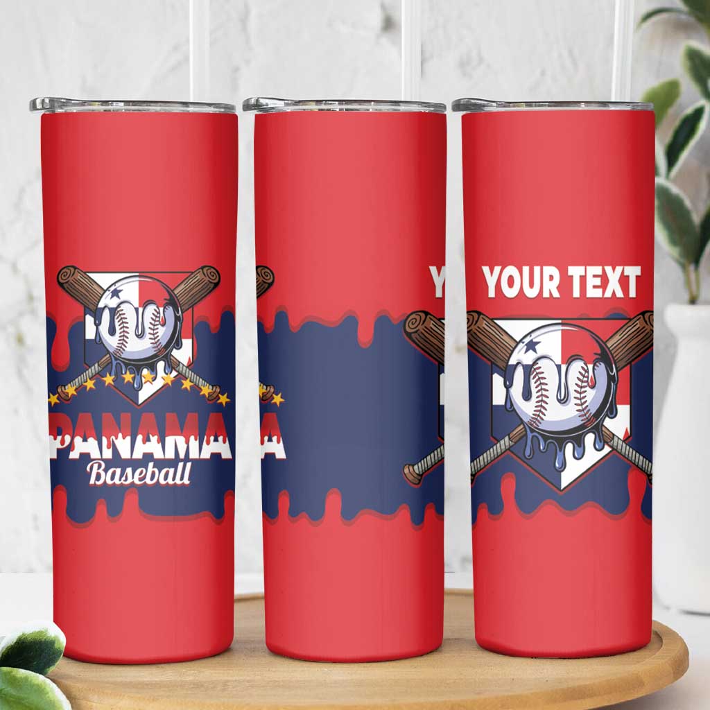 Panama 2026 Baseball Custom Skinny Tumbler Go Champions Drip Style