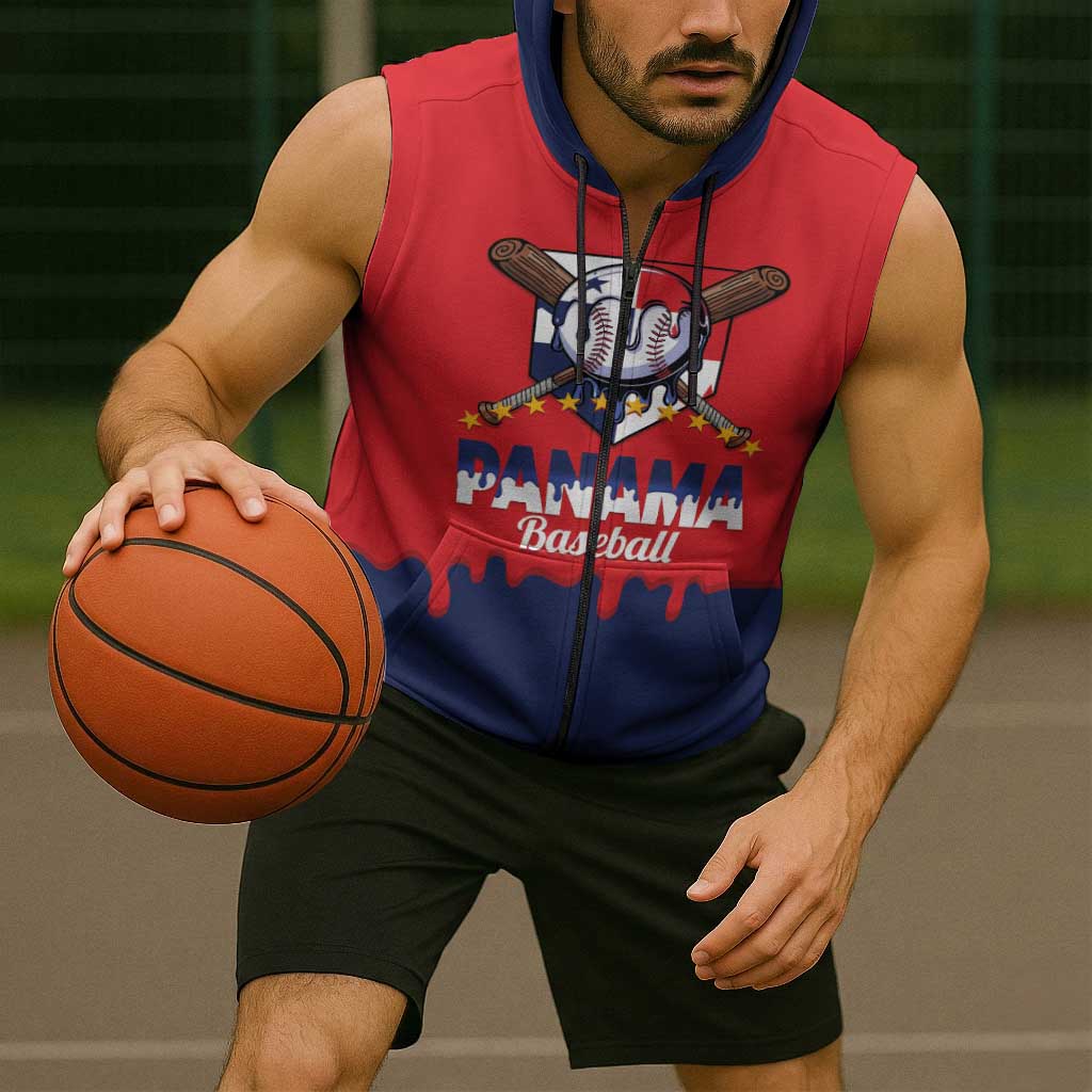 Panama 2026 Baseball Custom Sleeveless Zip Hoodie Go Champions Drip Style