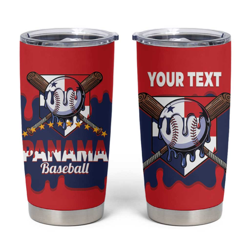 Panama 2026 Baseball Custom Tumbler Cup Go Champions Drip Style