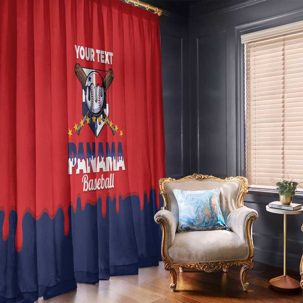 Panama 2026 Baseball Custom Window Curtain Go Champions Drip Style
