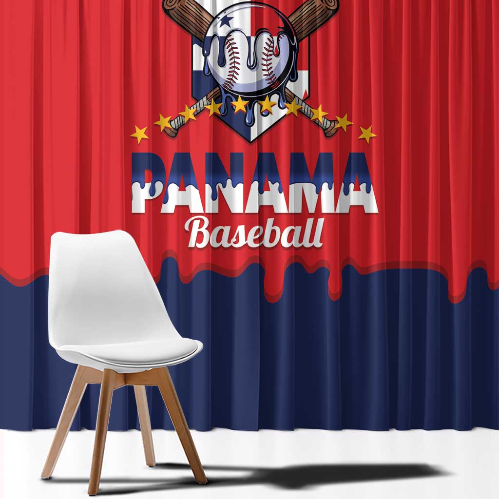 Panama 2026 Baseball Custom Window Curtain Go Champions Drip Style