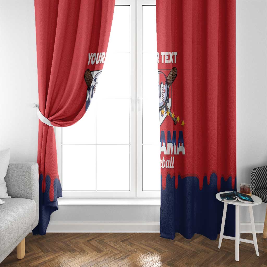 Panama 2026 Baseball Custom Window Curtain Go Champions Drip Style