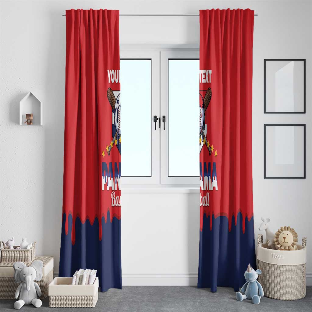 Panama 2026 Baseball Custom Window Curtain Go Champions Drip Style