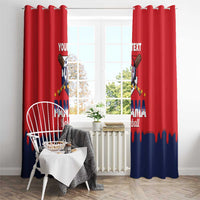 Panama 2026 Baseball Custom Window Curtain Go Champions Drip Style